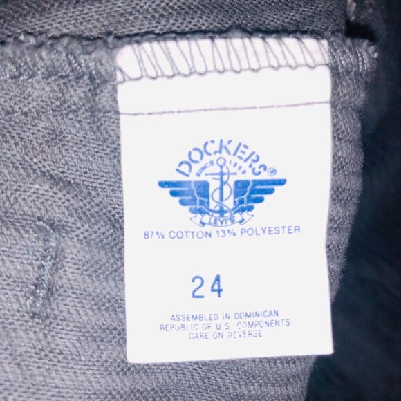 Vintage 90s Dockers Womens 24W Gray Corduroy Pants New Wide Wale - Picture 8 of 10